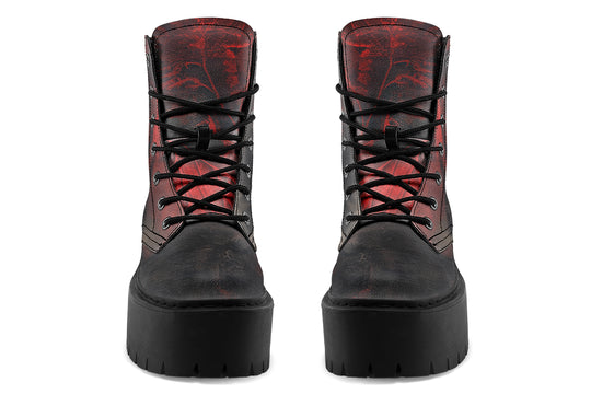 Molten Obsidian Platform Boots