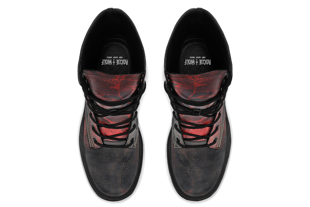 Molten Obsidian Platform Boots