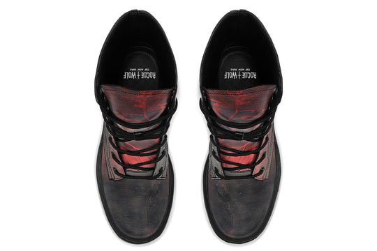 Molten Obsidian Platform Boots