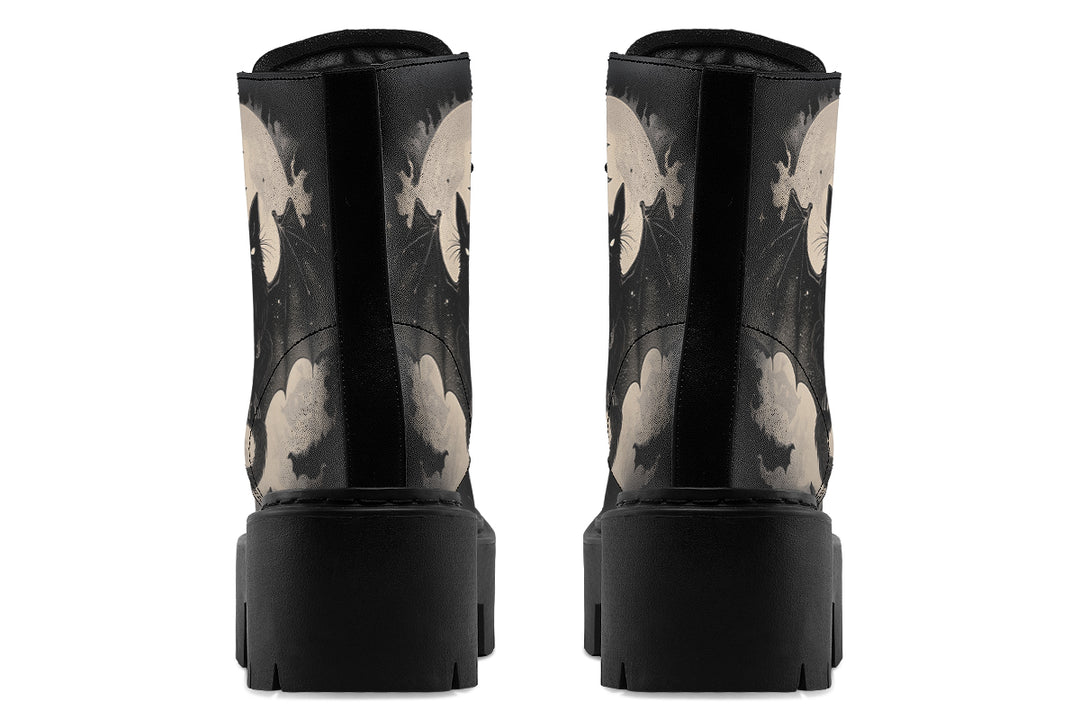 Moonlit Bat Platform Boots