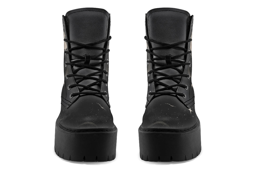 Moonlit Bat Platform Boots