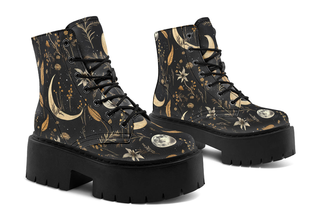 Moonlit Botanica Platform Boots