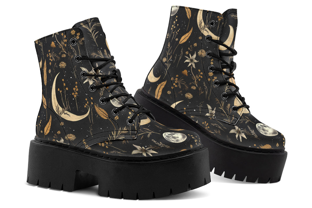 Moonlit Botanica Platform Boots