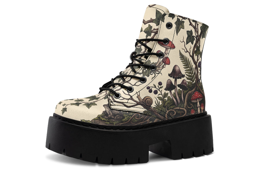 Mossy Marvel Platform Boots