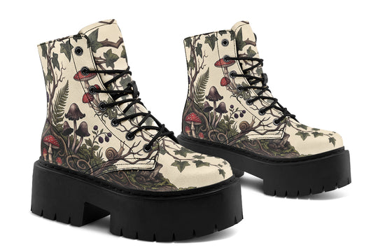 Mossy Marvel Platform Boots