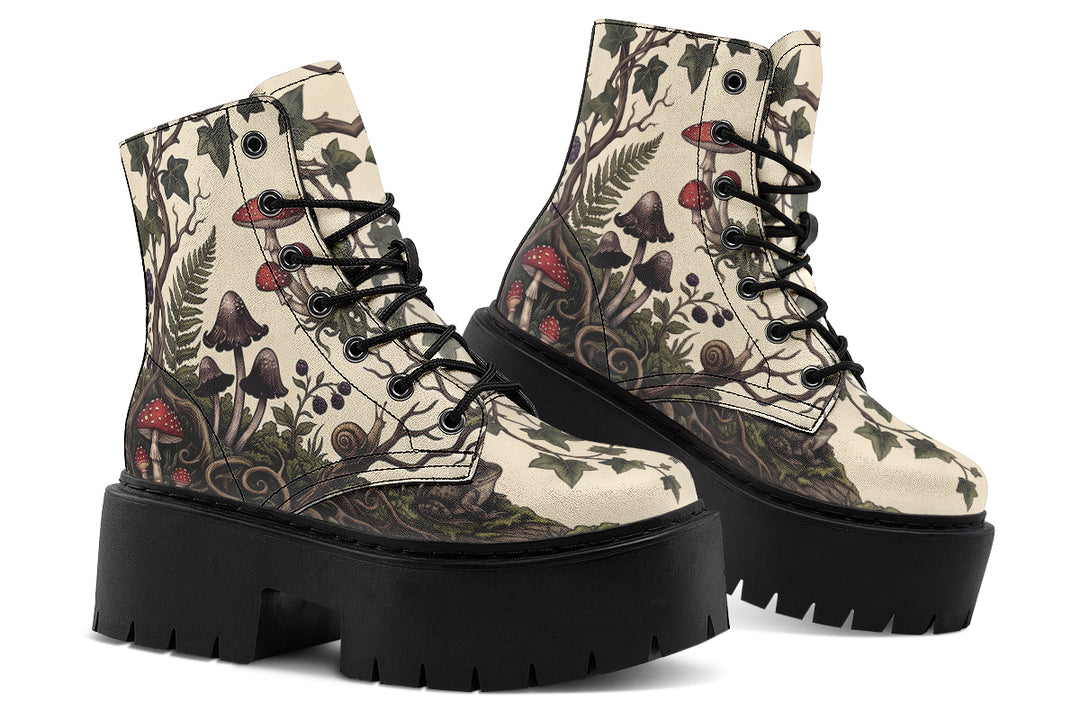 Mossy Marvel Platform Boots