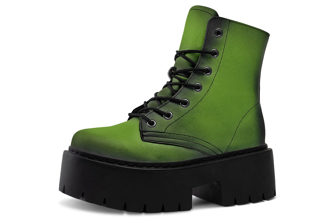 Mystic Moss Platform Boots