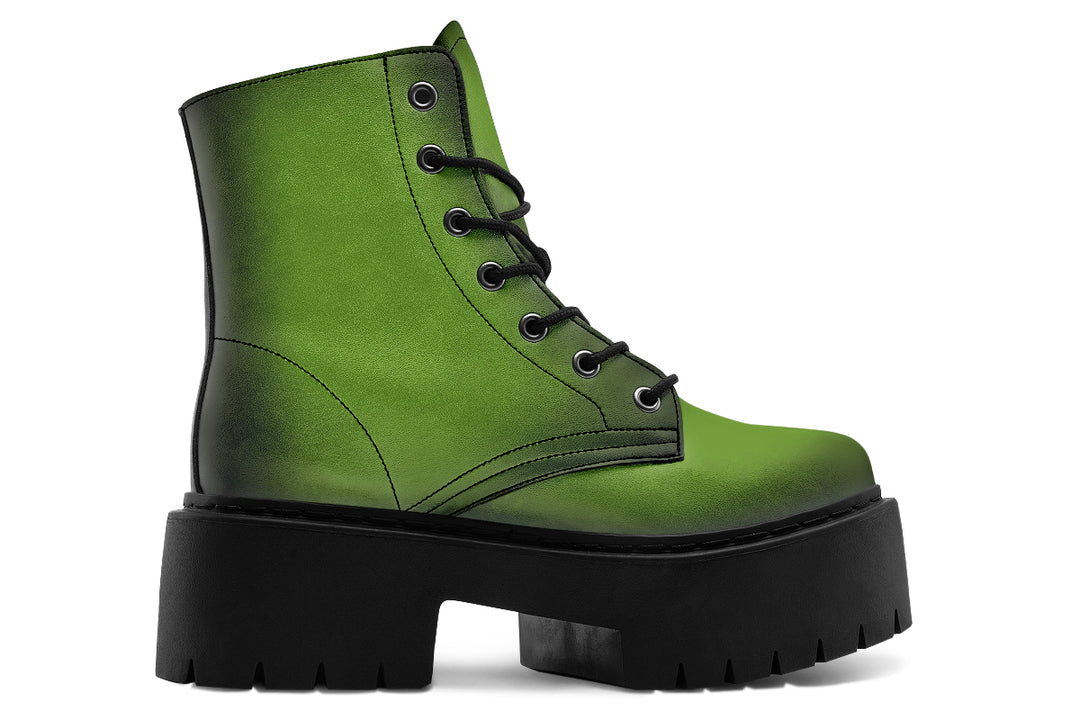 Mystic Moss Platform Boots