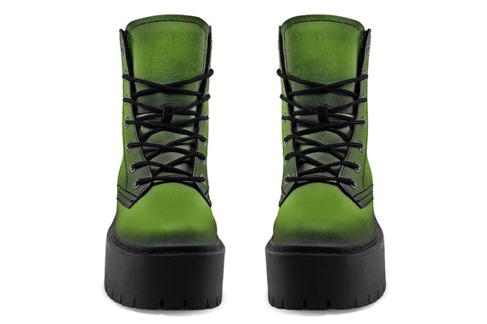 Mystic Moss Platform Boots