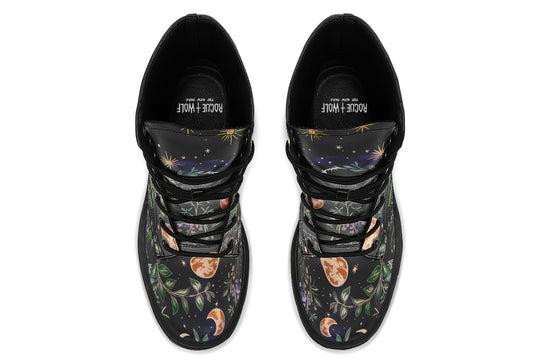 Night Blossom Platform Boots