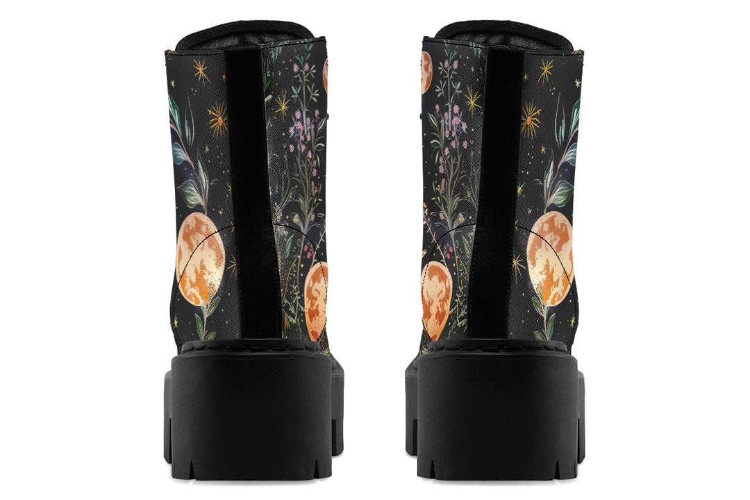 Night Blossom Platform Boots