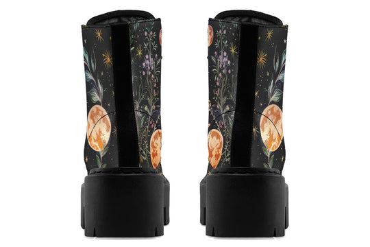 Night Blossom Platform Boots