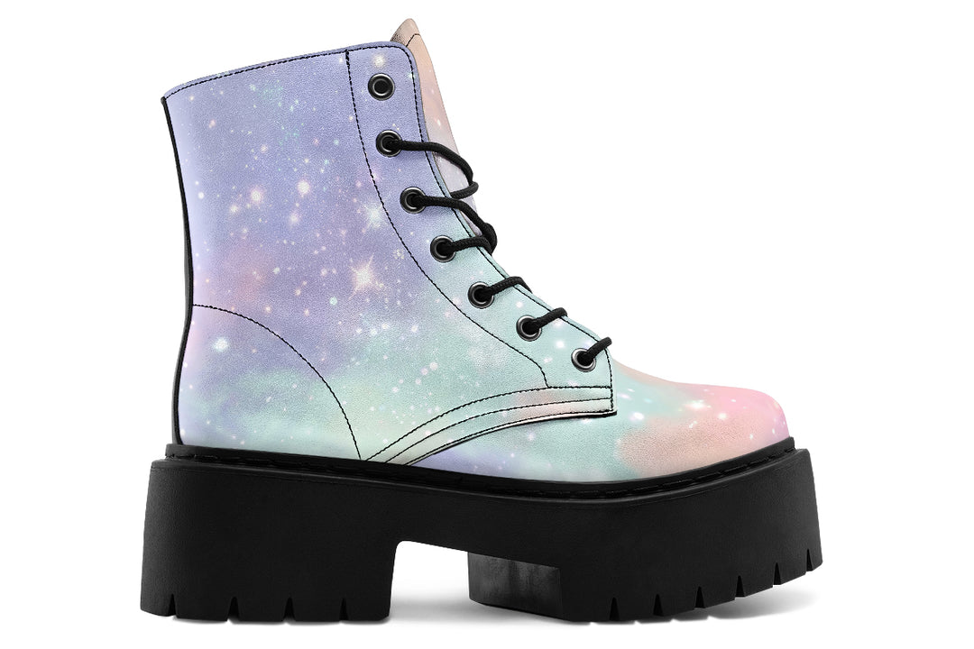Pastel Dream Platform Boots