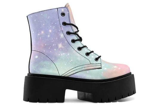 Pastel Dream Platform Boots