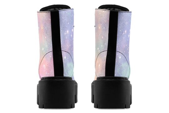 Pastel Dream Platform Boots