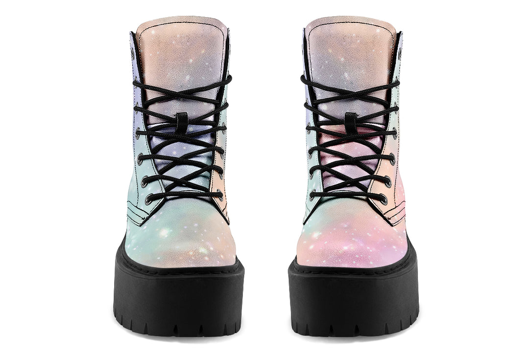 Pastel Dream Platform Boots