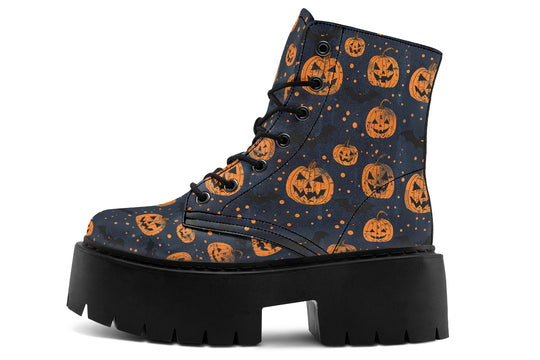 Pumpkin Party Platform Boots