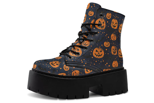 Pumpkin Party Platform Boots