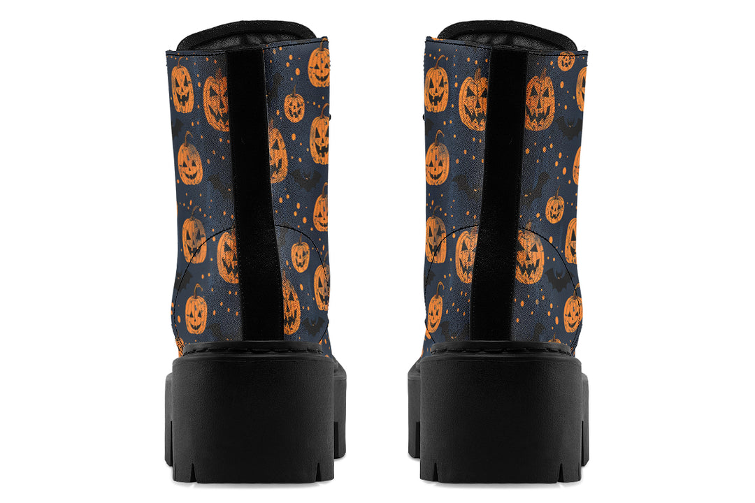 Pumpkin Party Platform Boots