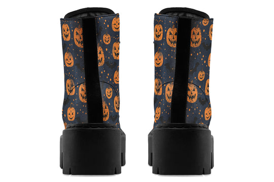 Pumpkin Party Platform Boots