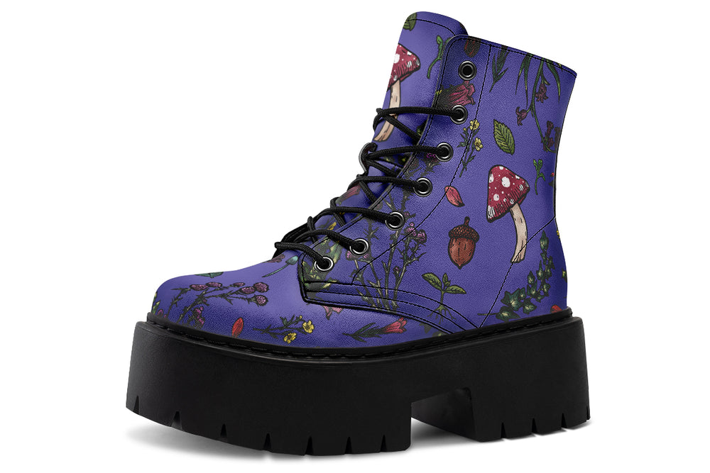 Purple Herbology Platform Boots