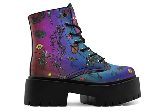 Rainbow Herbology Platform Boots