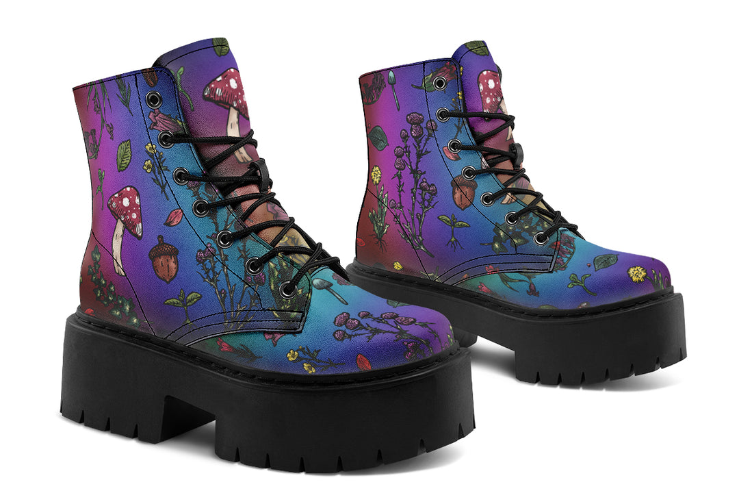 Rainbow Herbology Platform Boots