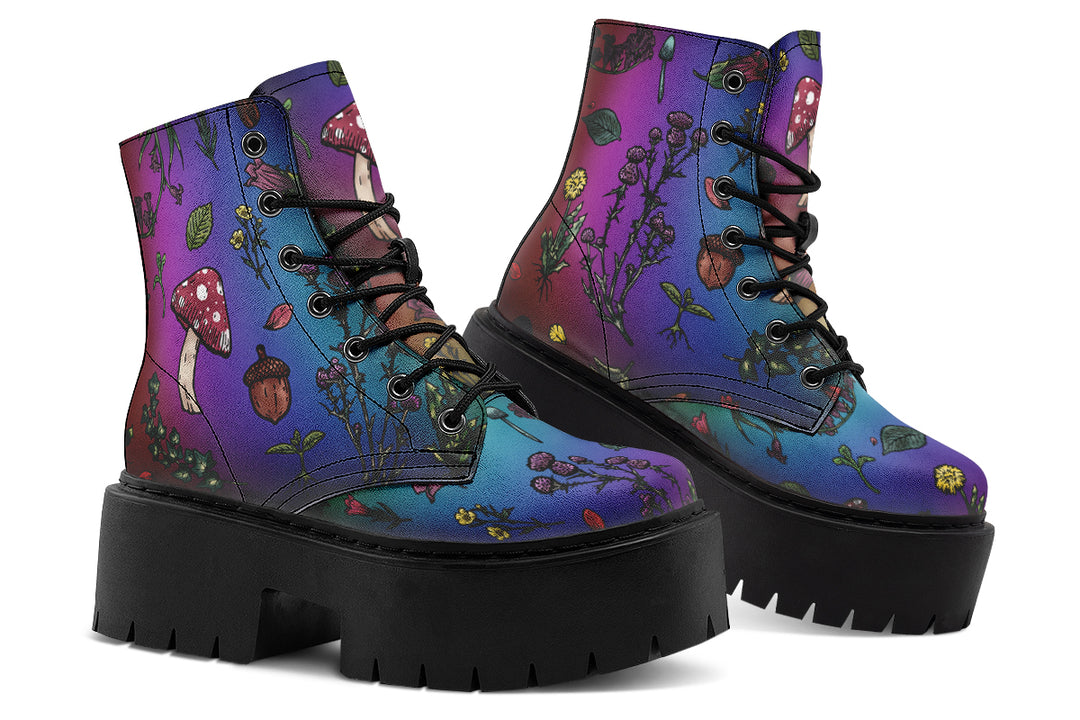 Rainbow Herbology Platform Boots