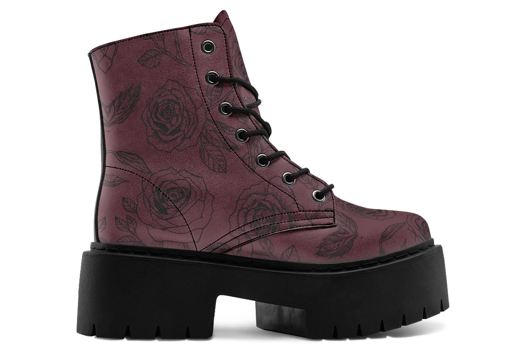 Rosa Aeterna Platform Boots