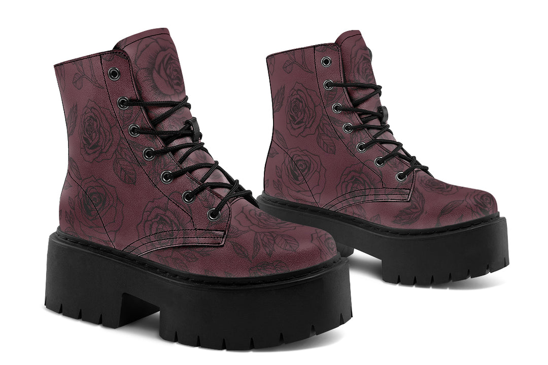 Rosa Aeterna Platform Boots