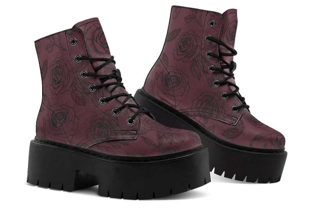 Rosa Aeterna Platform Boots