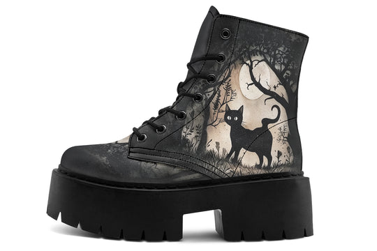 Shadows And Whiskers Platform Boots