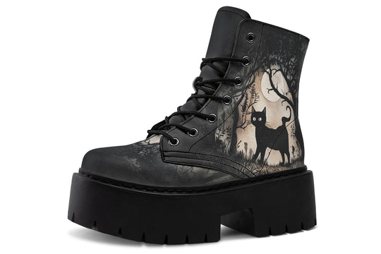 Shadows And Whiskers Platform Boots