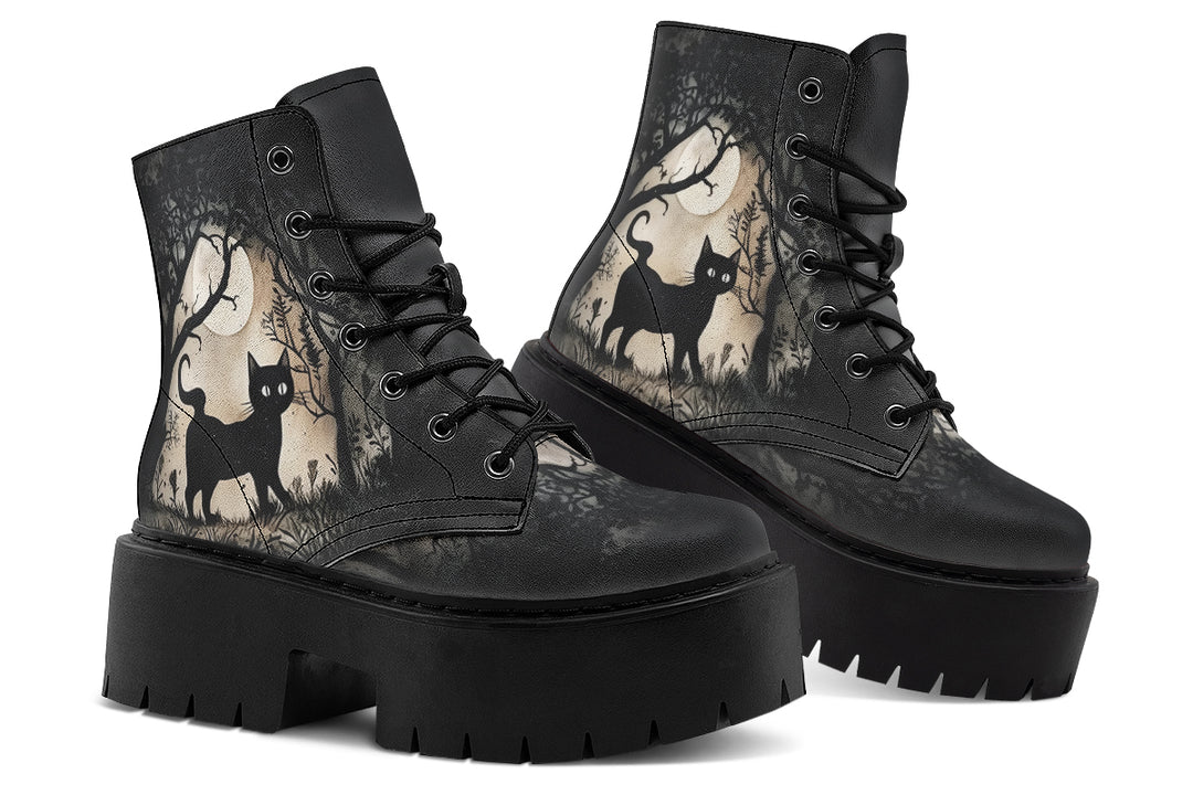 Shadows And Whiskers Platform Boots