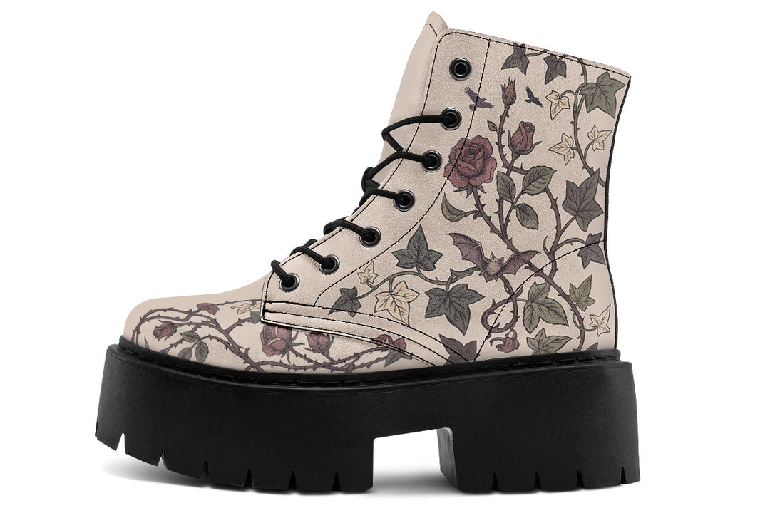 Sky Rose Platform Boots