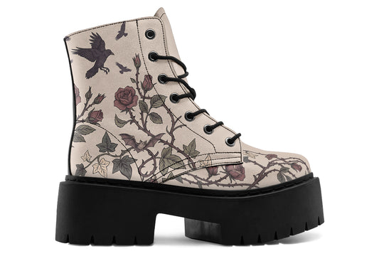 Sky Rose Platform Boots