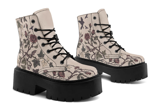 Sky Rose Platform Boots