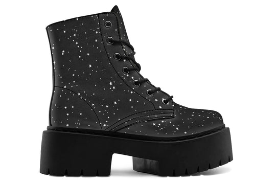 Starry Night Platform Boots