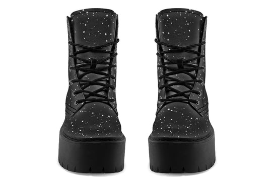 Starry Night Platform Boots