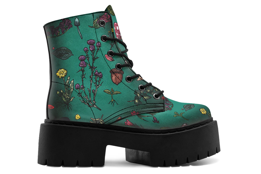 Verdant Herbology Platform Boots