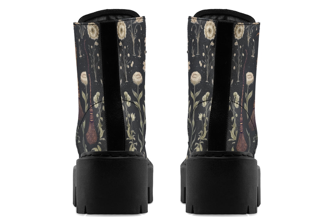 Witches' Broomsticks Platform Boots