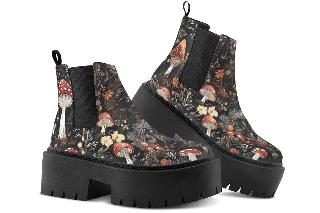 Amanita Platform Chelsea Boots