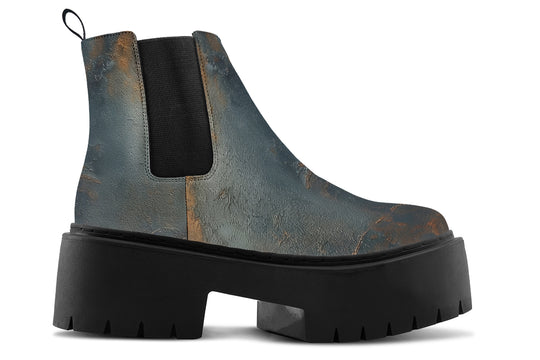 Amber Slate Platform Chelsea Boots