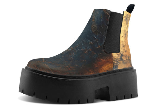 Amber Slate Platform Chelsea Boots