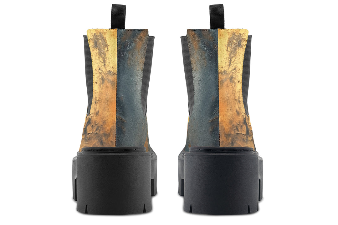 Amber Slate Platform Chelsea Boots