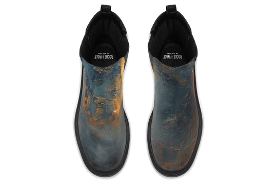 Amber Slate Platform Chelsea Boots
