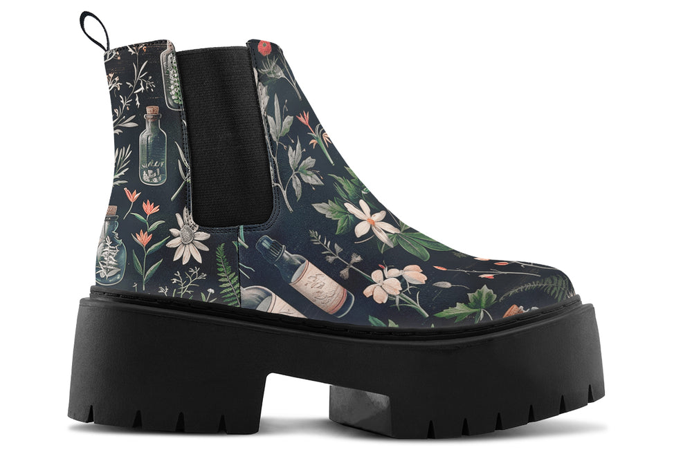 Apothecary Haven Platform Chelsea Boots