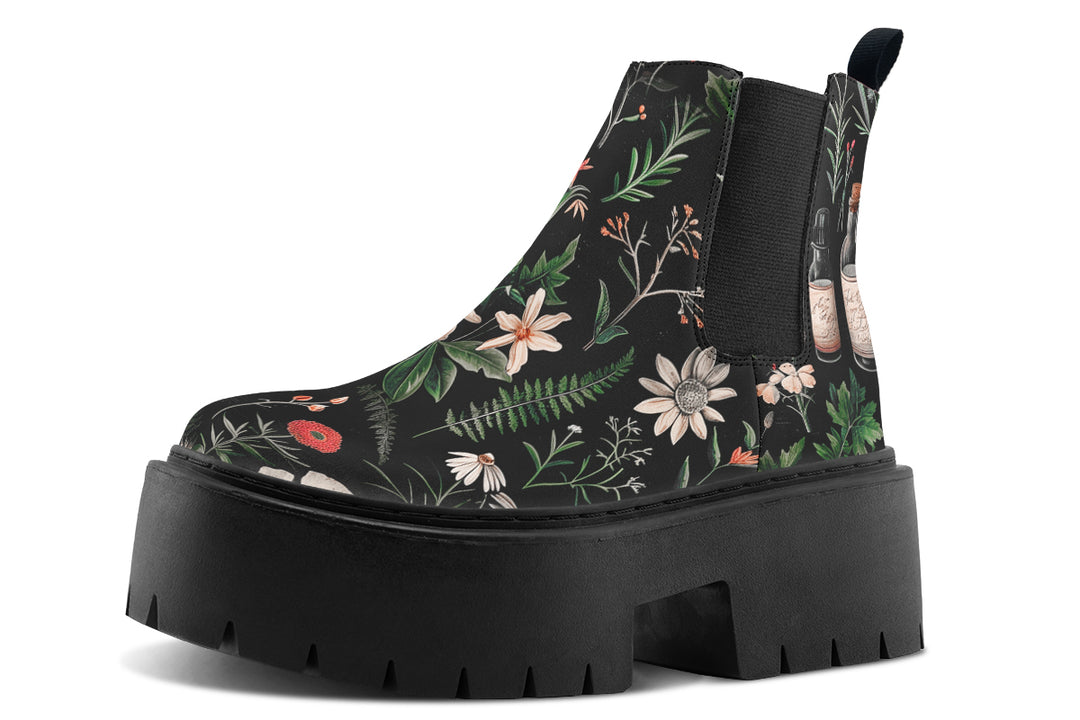 Apothecary Haven Platform Chelsea Boots
