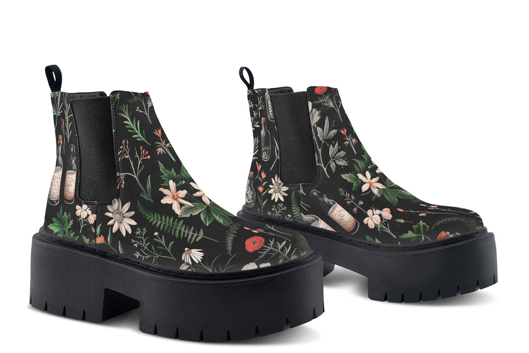 Apothecary Haven Platform Chelsea Boots