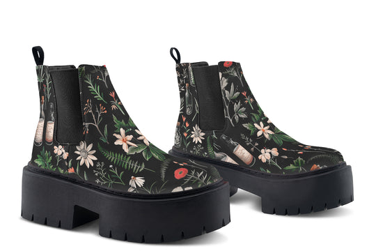 Apothecary Haven Platform Chelsea Boots